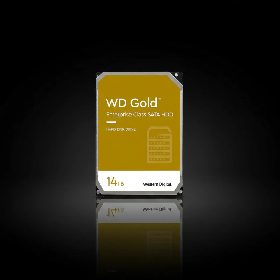 قرص صلب داخلي Western Digital WD Gold Enterprise بسعة 14 تيرابايت – 3.5 بوصة – بسرعة 7200 دورة/دقيقة – ذاكرة تخزين مؤقت 512 ميجابايت – واجهة SATA III