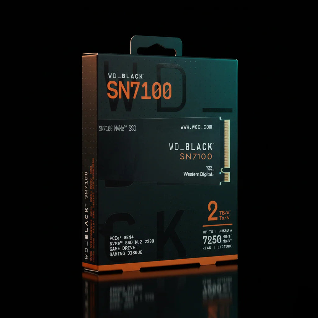 Western Digital WD Black SN7100 2TB NVMe M.2 2280 SSD (PCIe Gen4, Up to 7250MB/s Read, 6900MB/s Write)
