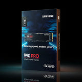 قرص تخزين Samsung 990 PRO بسعة 1 تيرابايت – NVMe – M.2 2280 – PCIe 4.0 – بسرعة قراءة تصل إلى 7450 ميجابايت/ث وكتابة 6900 ميجابايت/ث