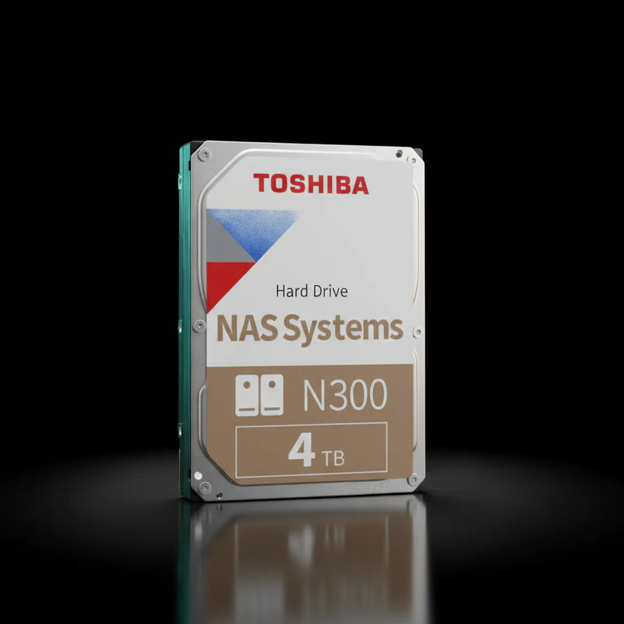 قرص صلب داخلي Toshiba N300 NAS بسعة 4 تيرابايت – 3.5 بوصة – بسرعة 7200 دورة/دقيقة – واجهة SATA III