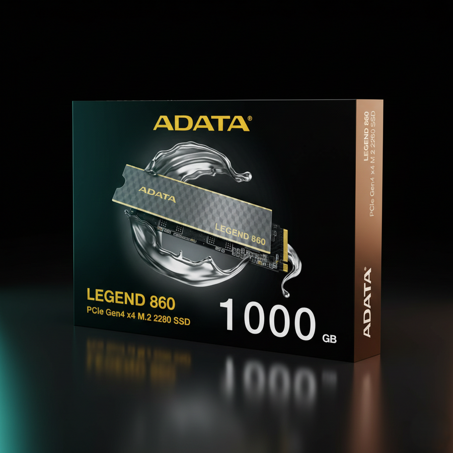 قرص تخزين ADATA LEGEND 860 بسعة 1 تيرابايت – NVMe – M.2 2280 – PCIe الجيل الرابع x4
