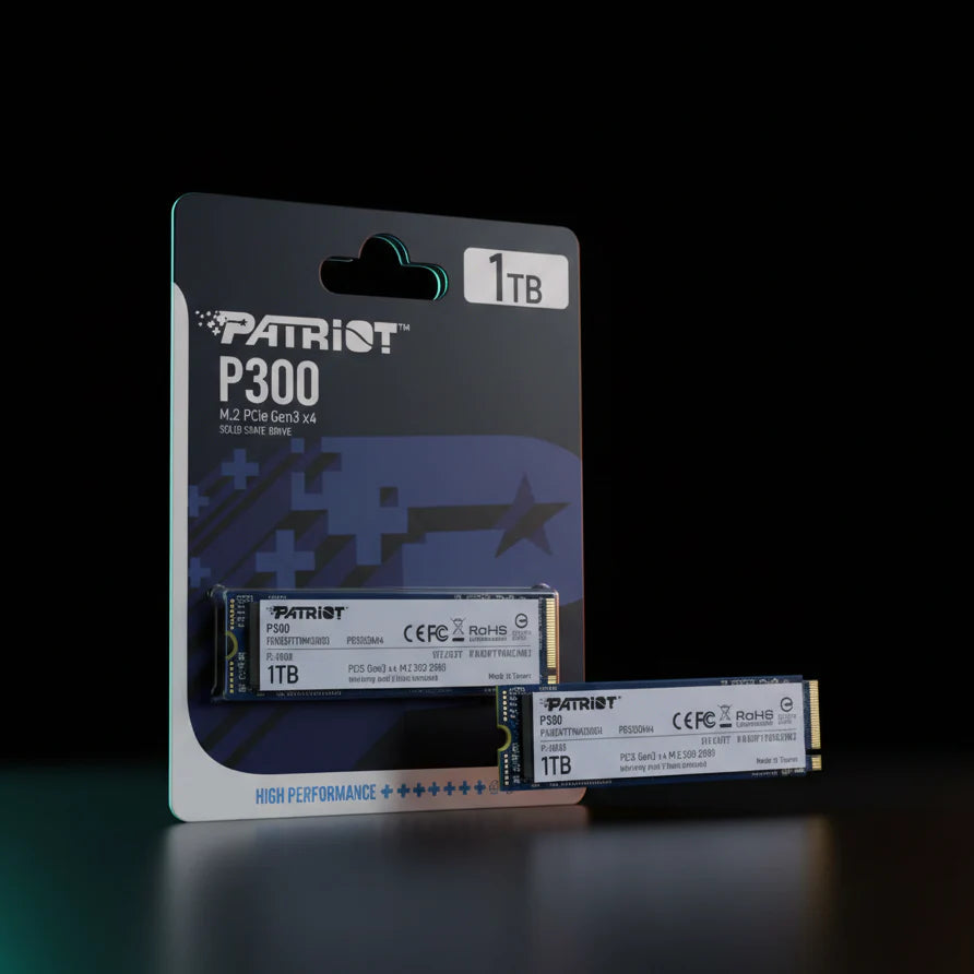 قرص تخزين Patriot P300 بسعة 1 تيرابايت – NVMe – M.2 2280 – PCIe الجيل الثالث x4