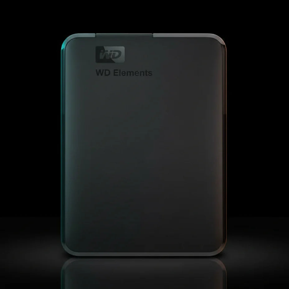 قرص صلب خارجي محمول Western Digital WD Elements بسعة 1 تيرابايت – 2.5 بوصة – USB 3.0
