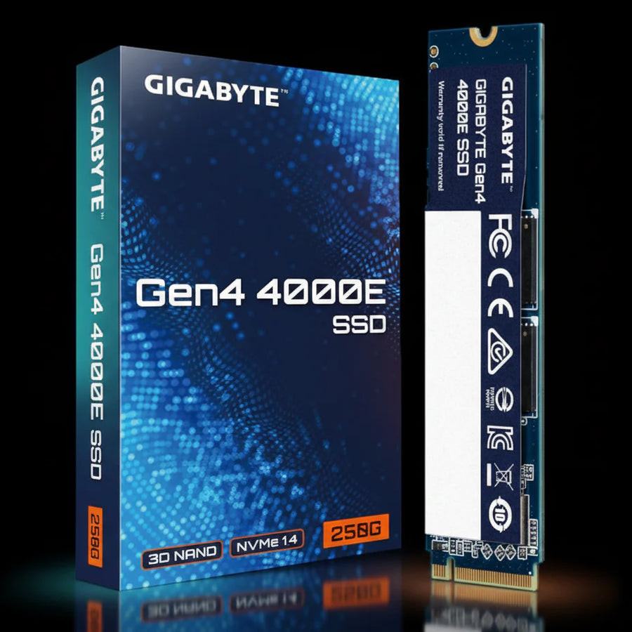 قرص تخزين Gigabyte 4000E بسعة 250 جيجابايت – NVMe – M.2 2280 – PCIe الجيل الرابع