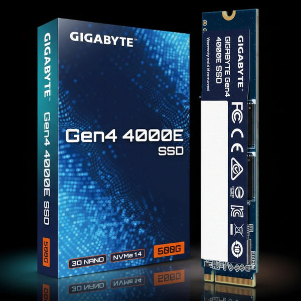 قرص تخزين Gigabyte 4000E بسعة 500 جيجابايت – NVMe – M.2 2280 – PCIe الجيل الرابع