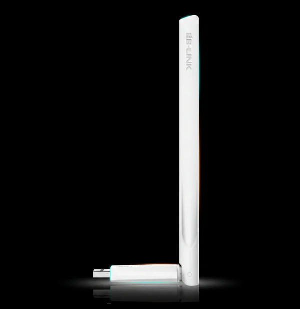 USB Wi‑Fi Adapter with External Antenna – High‑Gain Wireless Network Dongle