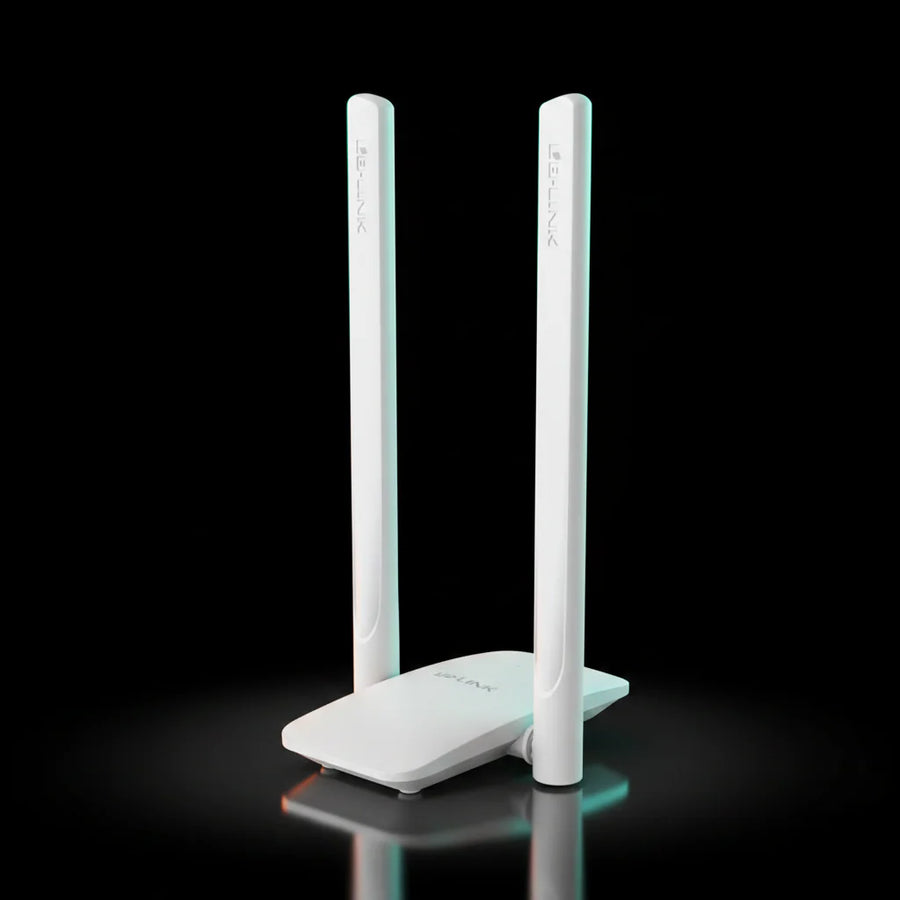محول واي فاي USB من LB-LINK موديل BL-WDN1300A – AC1300 ثنائي النطاق بسرعة 1300 ميجابت/ث (2.4GHz / 5GHz) عالي الكسب