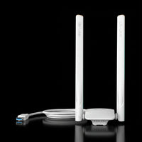 محول واي فاي USB من LB-LINK موديل BL-WDN1300A – AC1300 ثنائي النطاق بسرعة 1300 ميجابت/ث (2.4GHz / 5GHz) عالي الكسب