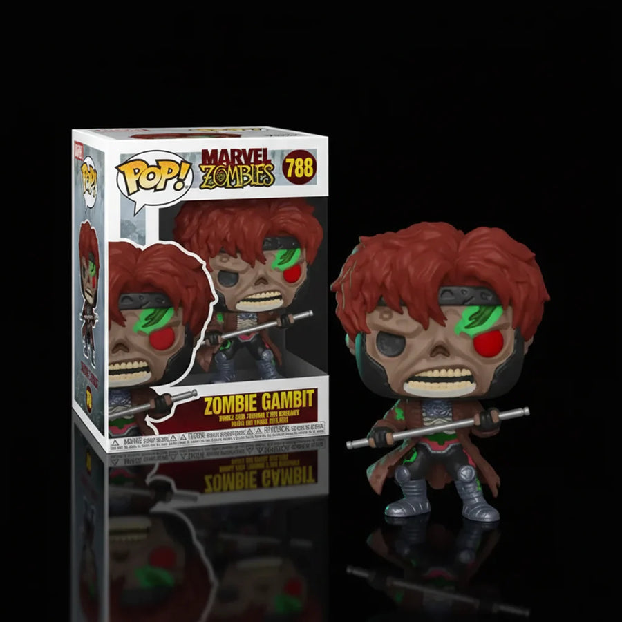 شخصية Funko Pop! Zombie Gambit #788 من Marvel Zombies – مجسم رأس متحرك
