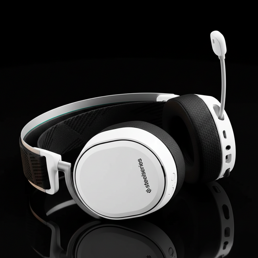 SteelSeries Arctis Pro + GameDAC White Gaming Headset (Hi-Res Audio, USB DAC)