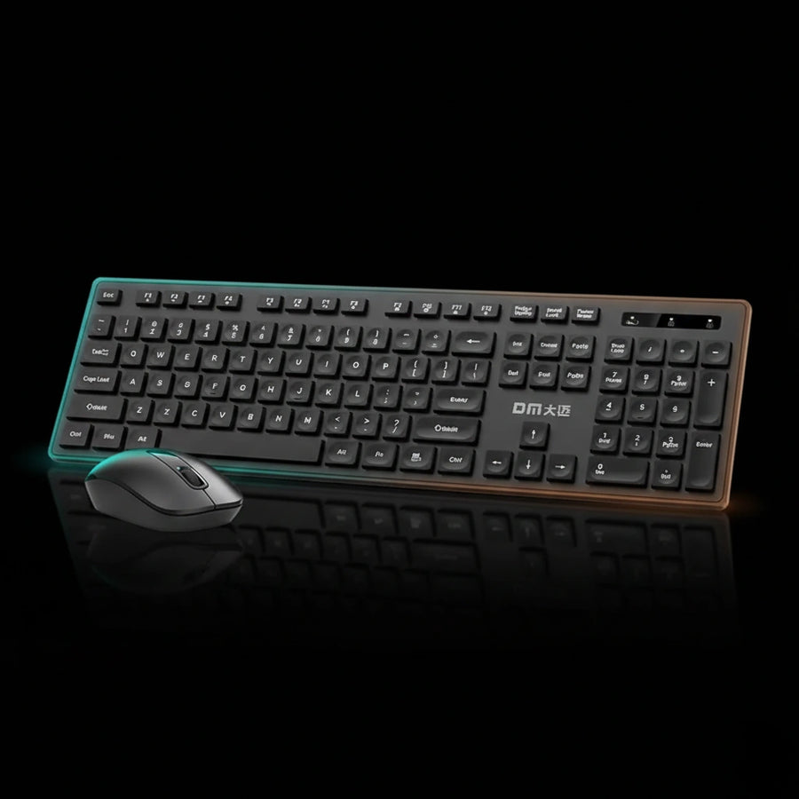 DM K12 Wireless Keyboard & Mouse Combo – 2.4GHz USB for PC & Laptop