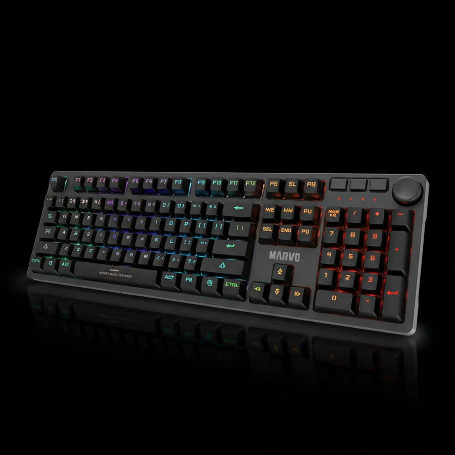 MARVO KG954 Wired Mechanical Keyboard – EN-R Layout with RGB Backlight