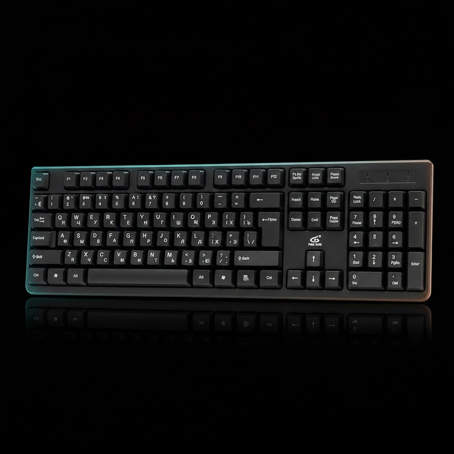 EK1 Wired USB Keyboard – Standard Full-Size Keyboard for Office & Home