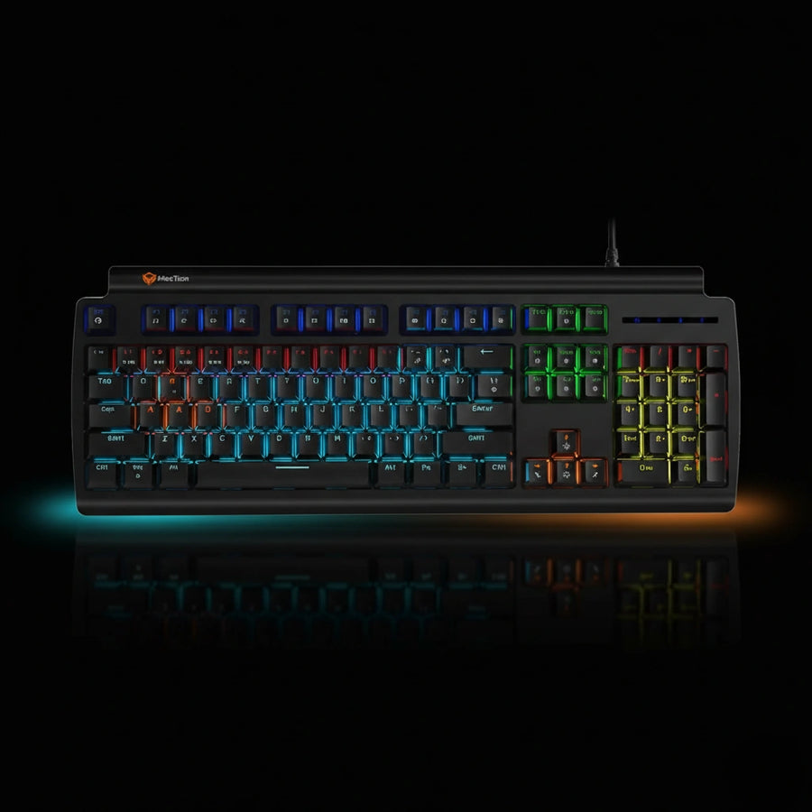 OLLY GO MT-MK600 Gaming Keyboard – RGB Backlit Mechanical-Style Keyboard