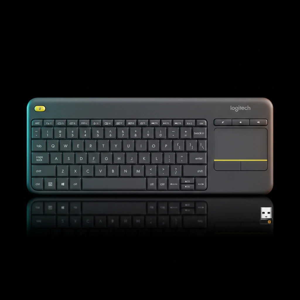 Logitech K400 Wireless Keyboard with Touchpad – Compact 2.4GHz USB Keyboard for PC & Smart TV