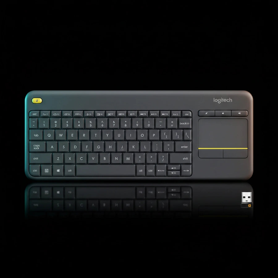 Logitech K400 Wireless Keyboard with Touchpad – Compact 2.4GHz USB Keyboard for PC & Smart TV