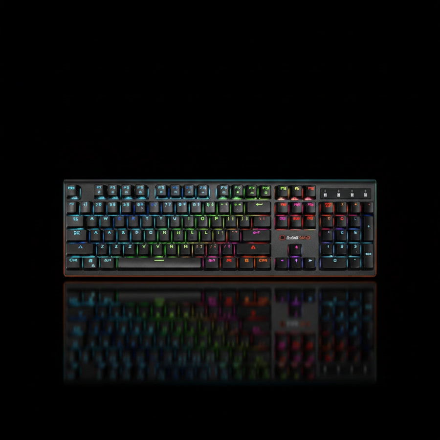 Game Max KG801 Mechanical Gaming Keyboard – RGB Backlit with Anti-Ghosting