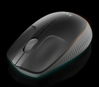 Logitech M190 Full-Size Wireless Mouse – Charcoal, 2.4GHz USB for Office & Home