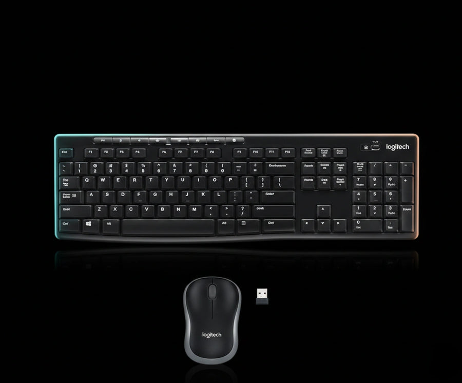 Logitech MK270 Wireless Keyboard & Mouse Combo – Black, Bilingual EN/ARA Layout