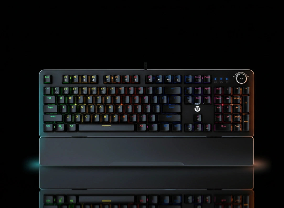FANTECH MK853 V2 Mechanical Gaming Keyboard – RGB Backlit Wired Keyboard for PC & Laptop