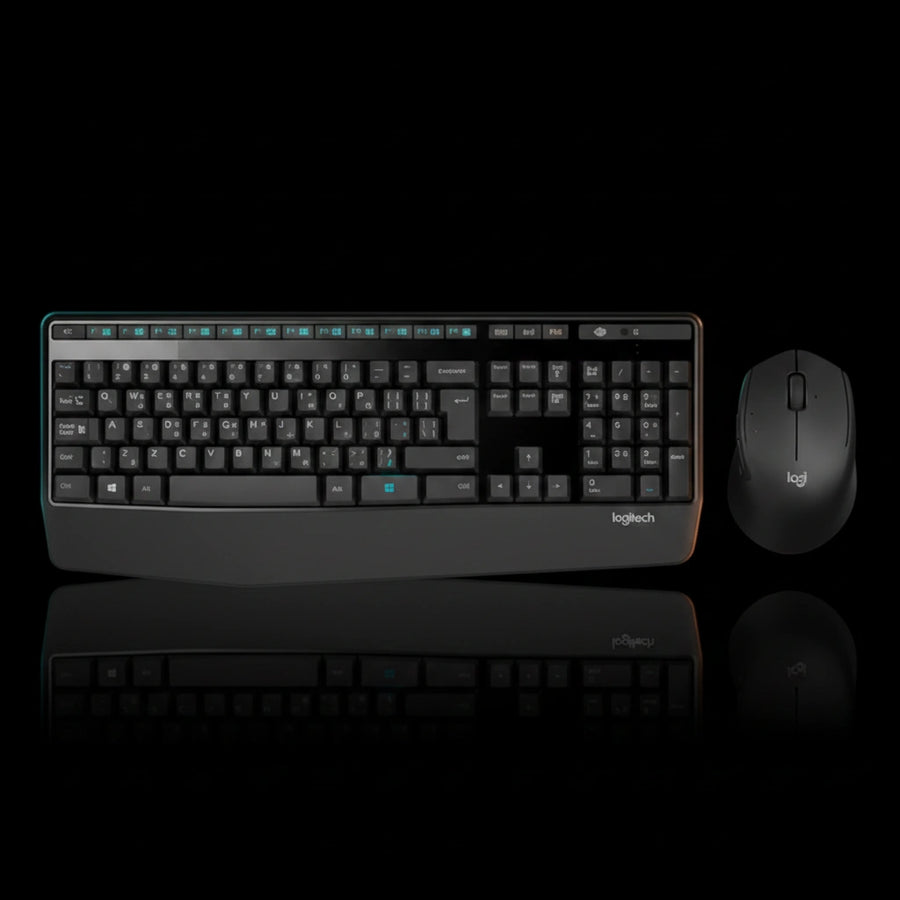 Logitech MK345 Wireless Keyboard & Mouse Combo – Full-Size Keyboard with Comfortable Right-Handed Mouse
