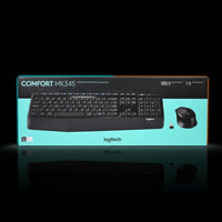 Logitech MK345 Wireless Keyboard & Mouse Combo – Full-Size Keyboard with Comfortable Right-Handed Mouse