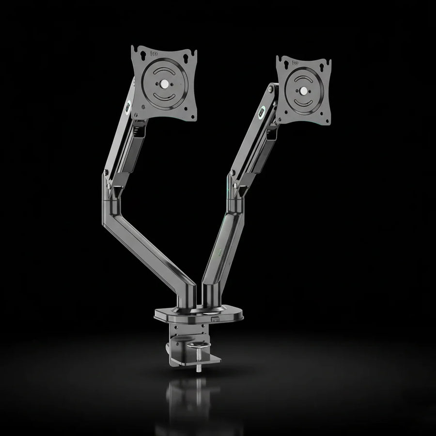 Dual Monitor Stand – Adjustable Desk Mount for Monitors up to 32 Inches