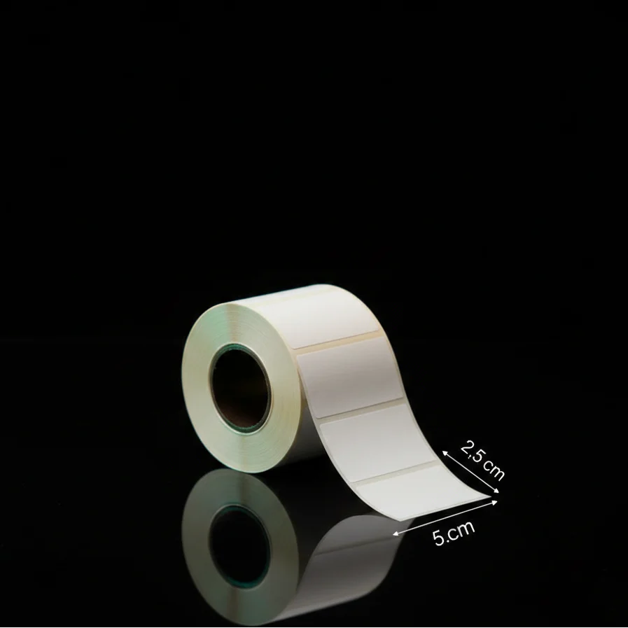 Thermal Label Roll – 5×2.5 cm, 500 Stickers for Barcode & Price Tags