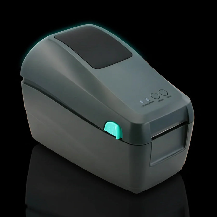 طابعة ملصقات حرارية GS-2208D – طباعة سريعة للباركود والملصقات للمحلات والمخازن