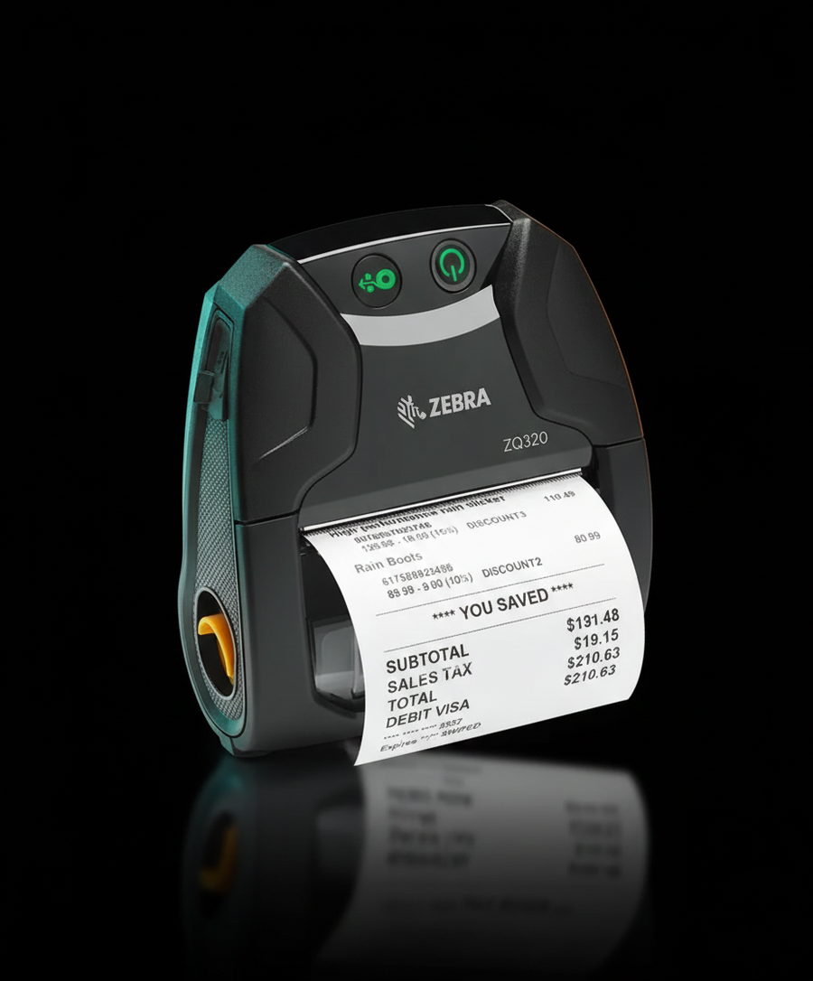 Zebra ZQ320 Mobile Thermal Printer – Portable Receipt Printer for Retail & Logistics