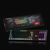 لوحة مفاتيح ميكانيكية سلكية FANTECH MK886V2 – بإضاءة RGB للألعاب على الكمبيوتر واللابتوب