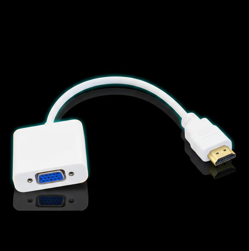 كابل محول VGA إلى HDMI – محول فيديو وصوت لأجهزة الكمبيوتر واللابتوب والشاشات