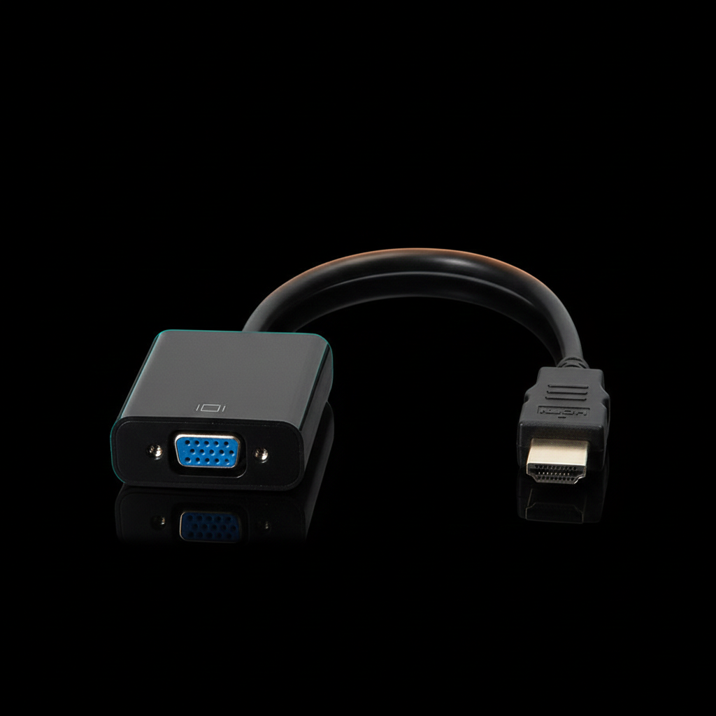 VGA to HDMI Converter Cable – Video & Audio Adapter for PC, Laptop & Monitor
