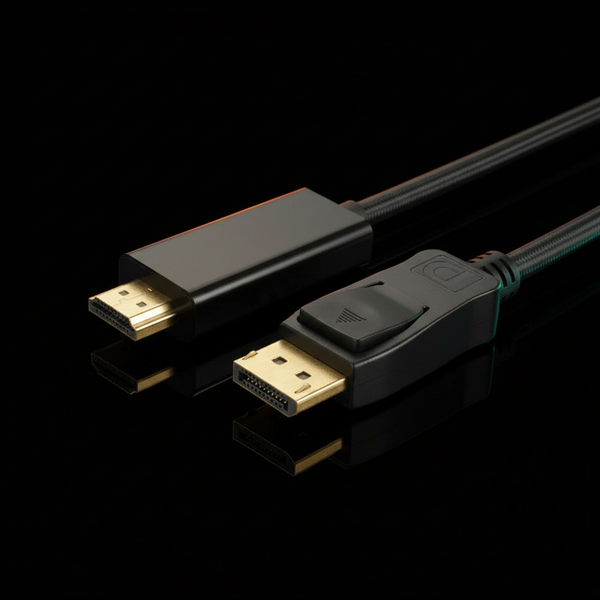 DisplayPort to HDMI Cable – High-Speed Video & Audio Cable for PC, Laptop & Monitor