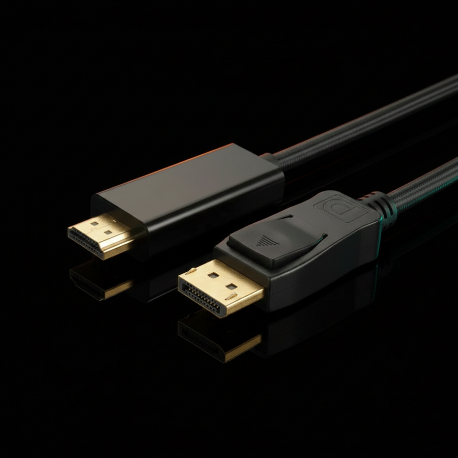 DisplayPort to HDMI Cable – High-Speed Video & Audio Cable for PC, Laptop & Monitor