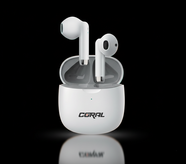 Coral Twins Earphones – In-Ear Stereo Earbuds with Built-in Microphone