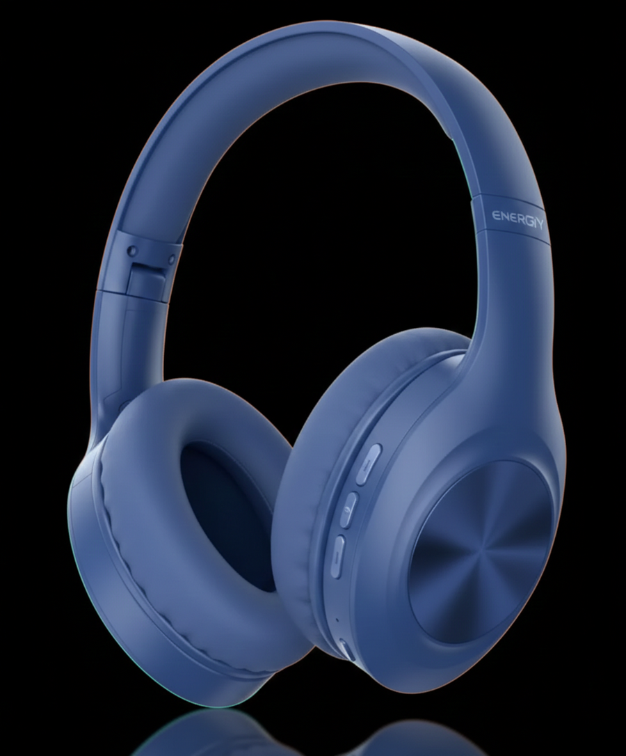 Energy E480 Dynamic Wireless Headset – Bluetooth Over-Ear Headphones with Mic