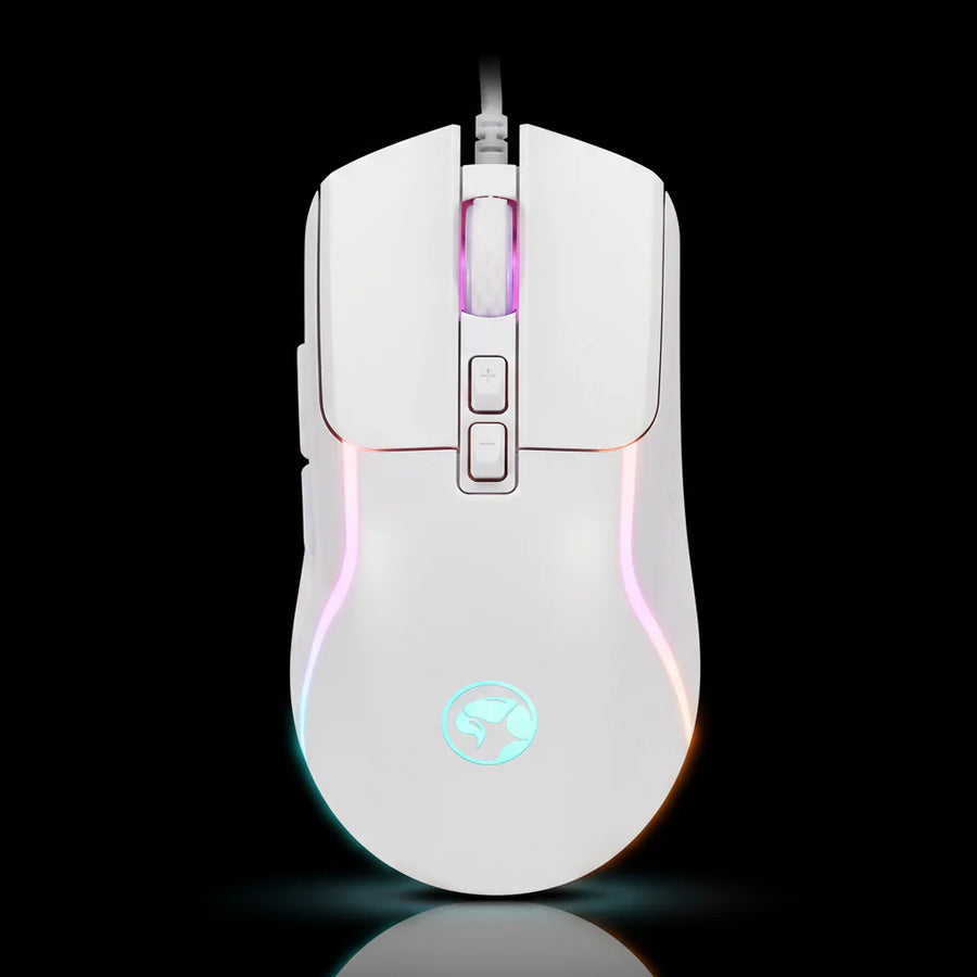 MARVO M292 WH Capo 20 Wired Gaming Mouse – White Edition with Adjustable DPI
