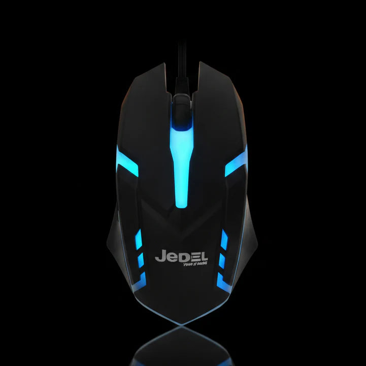 ماوس ألعاب سلكي JeDEL M66 مع إضاءة RGB ودقة DPI قابلة للتعديل