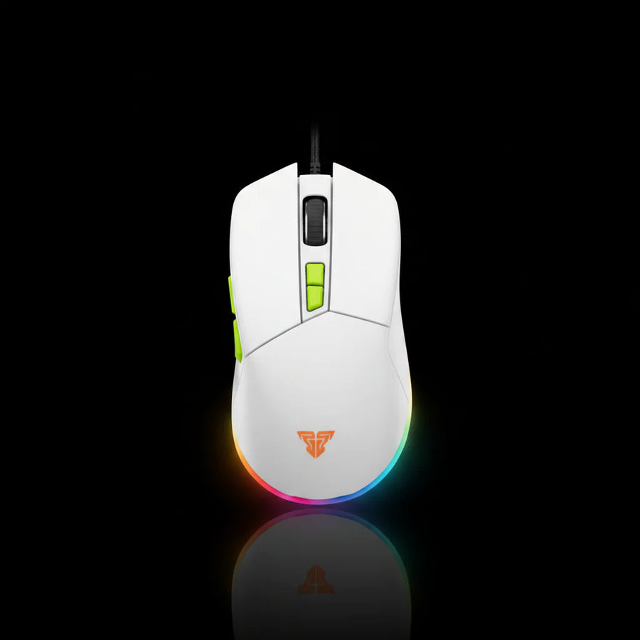 Fantech VX6 Wired Gaming Mouse – White with RGB Lighting & Adjustable DPI