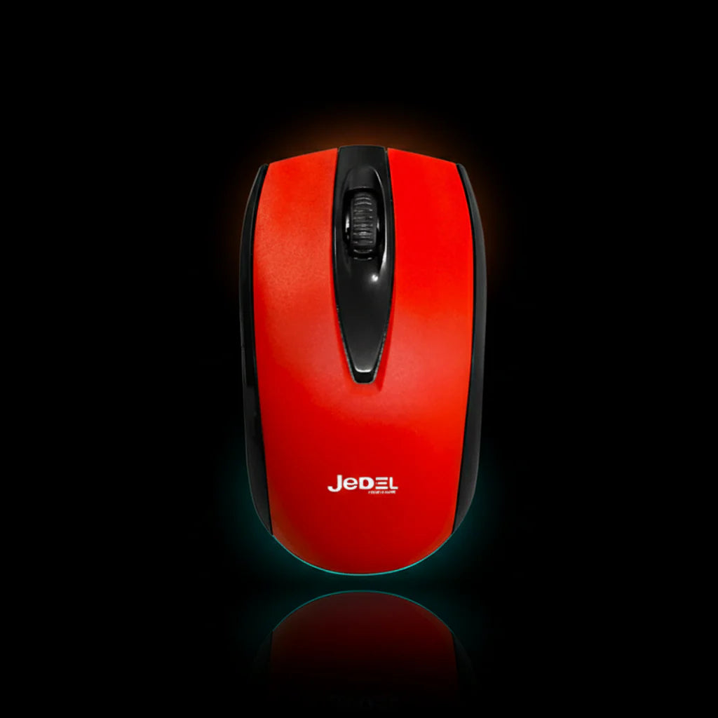 ماوس لاسلكي JeDEL W450 مع دقة DPI قابلة للتعديل وتصميم مريح