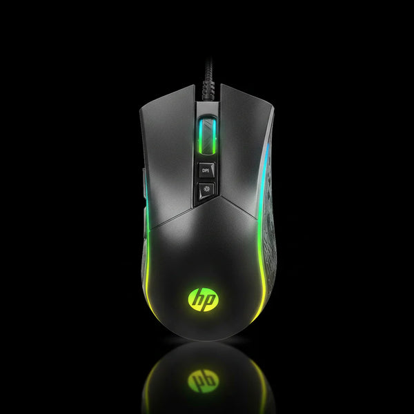 HP M220 Wired Gaming Mouse with RGB Lighting & Adjustable DPI