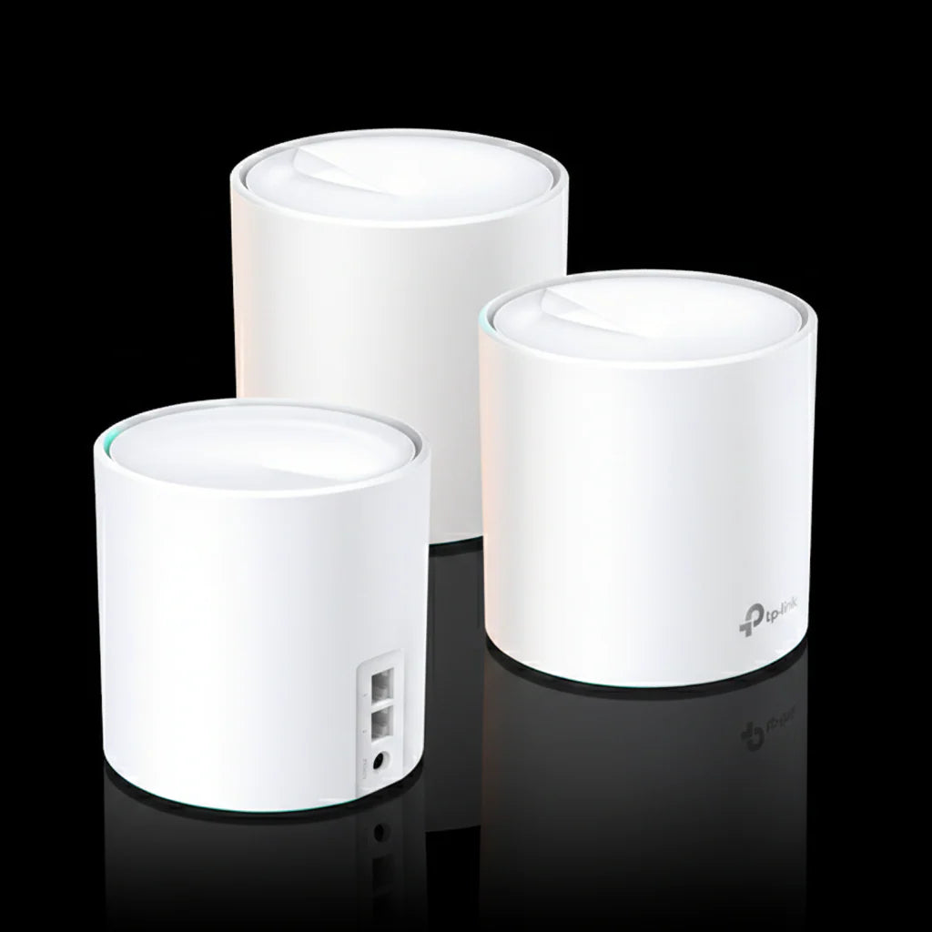 نظام شبكي TP-Link Deco X20 AX1800 Wi-Fi 6 (عبوة 3 قطع) – تغطية كاملة للمنزل ثنائي النطاق