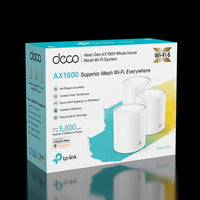 نظام شبكي TP-Link Deco X20 AX1800 Wi-Fi 6 (عبوة 3 قطع) – تغطية كاملة للمنزل ثنائي النطاق