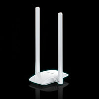 محول شبكة لاسلكي Mercusys MW300UH USB Wi-Fi بسرعة 300 ميجابت في الثانية وهوائي عالي الكسب