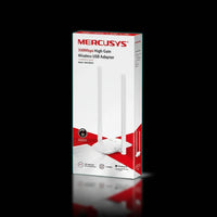 محول شبكة لاسلكي Mercusys MW300UH USB Wi-Fi بسرعة 300 ميجابت في الثانية وهوائي عالي الكسب