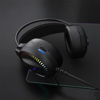 سماعة ألعاب DM T710 RGB مع صوت محيطي وإضاءة LED