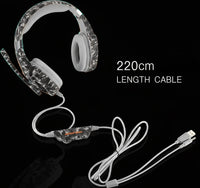 سماعة ألعاب Kotion Each G9600 سلكية – كبيرة الحجم Over-Ear، إضاءة RGB، ميكروفون مع خاصية إلغاء الضوضاء، مدخل 3.5mm وUSB