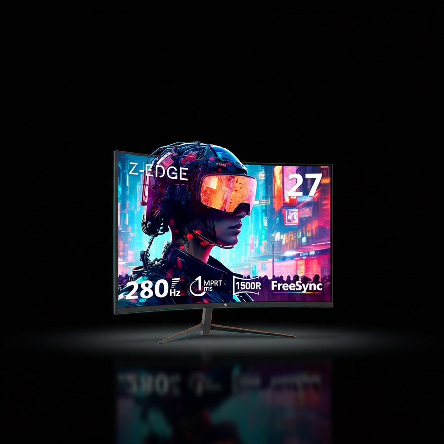 CMS CM27C18 27" FHD Curved Gaming Monitor – 280Hz, 1ms Response Time, VA Panel