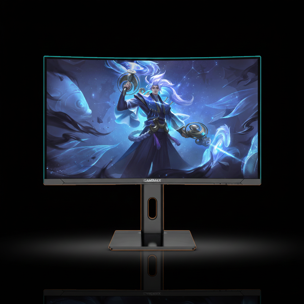 GAMEMAX GMX27C165Q 27" QHD 1500R Curved Zero-Frame Gaming Monitor – 165Hz, 1ms Response Time, VA Panel